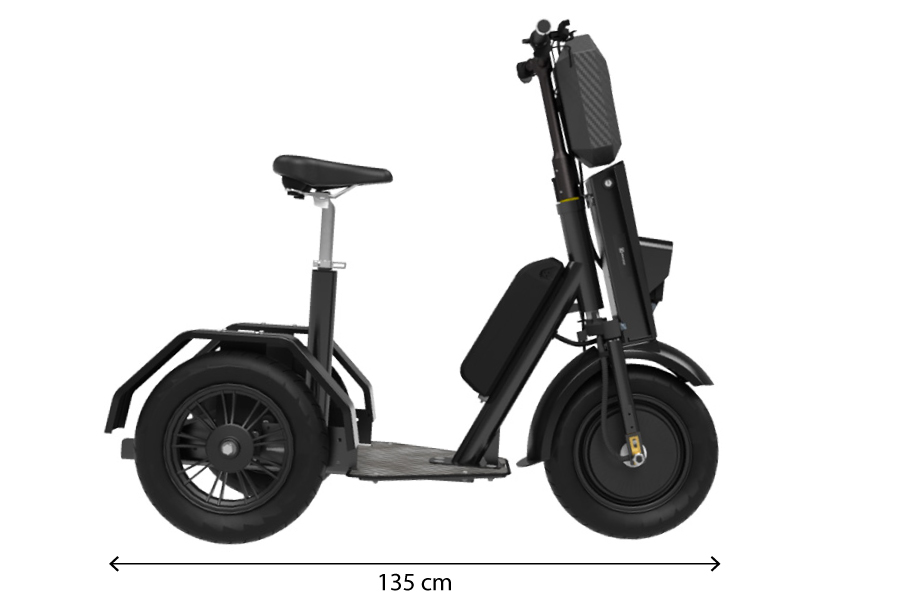 Dimensions du U1 sans accessoire (longueur) | © Cobrane Design