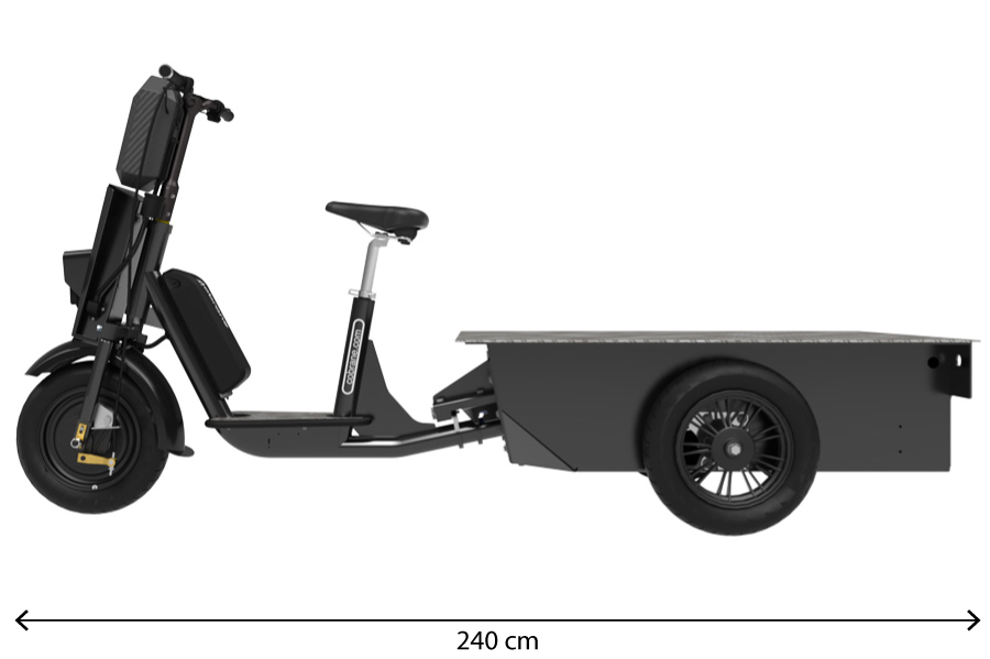 Dimensions du A1 XL sans accessoire (longueur) | © Cobrane Design